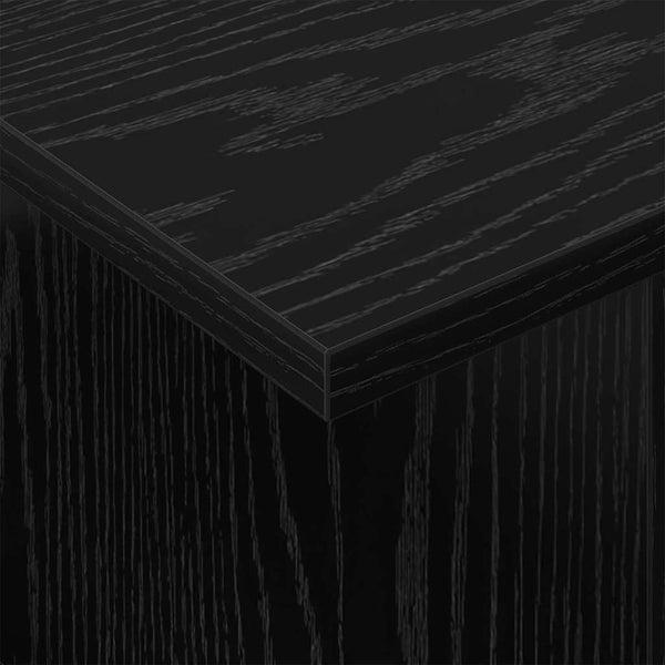 TV-Ständer Schwarz Eichenoptik 50x35x45 cm