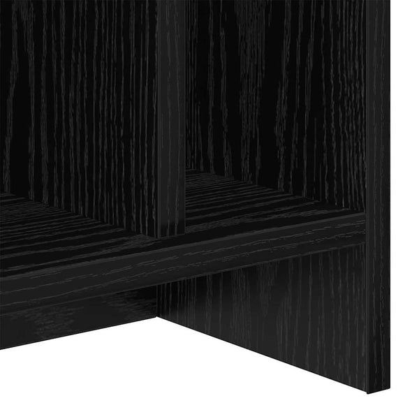 TV-Ständer Schwarz Eichenoptik 50x35x45 cm