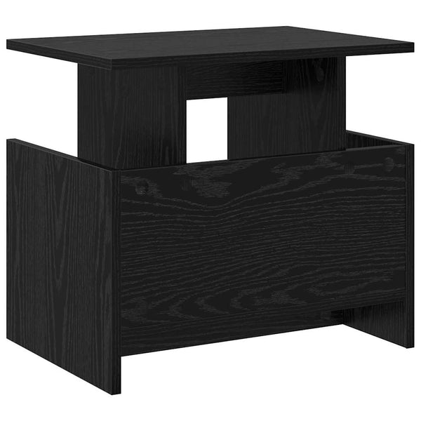 TV-Ständer Schwarz Eichenoptik 50x35x45 cm
