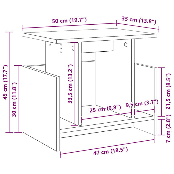 TV-Ständer Sonoma Eiche 50 cm