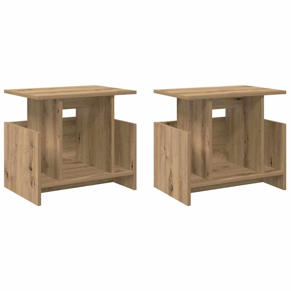 vidaXL Meuble TV 2 pcs Chêne artisan 50 x 35 x 45 cm Bois d'ingénierie