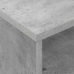 Beistelltisch Grau mit Rollen 50,5x50x30cm