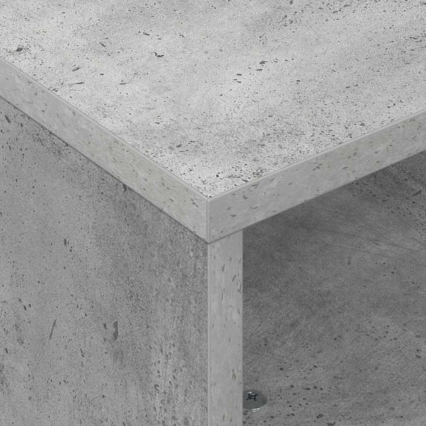 Beistelltisch Grau mit Rollen 50,5x50x30cm