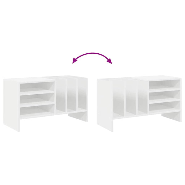 Schallplattenschrank Weiß Holzwerkstoff