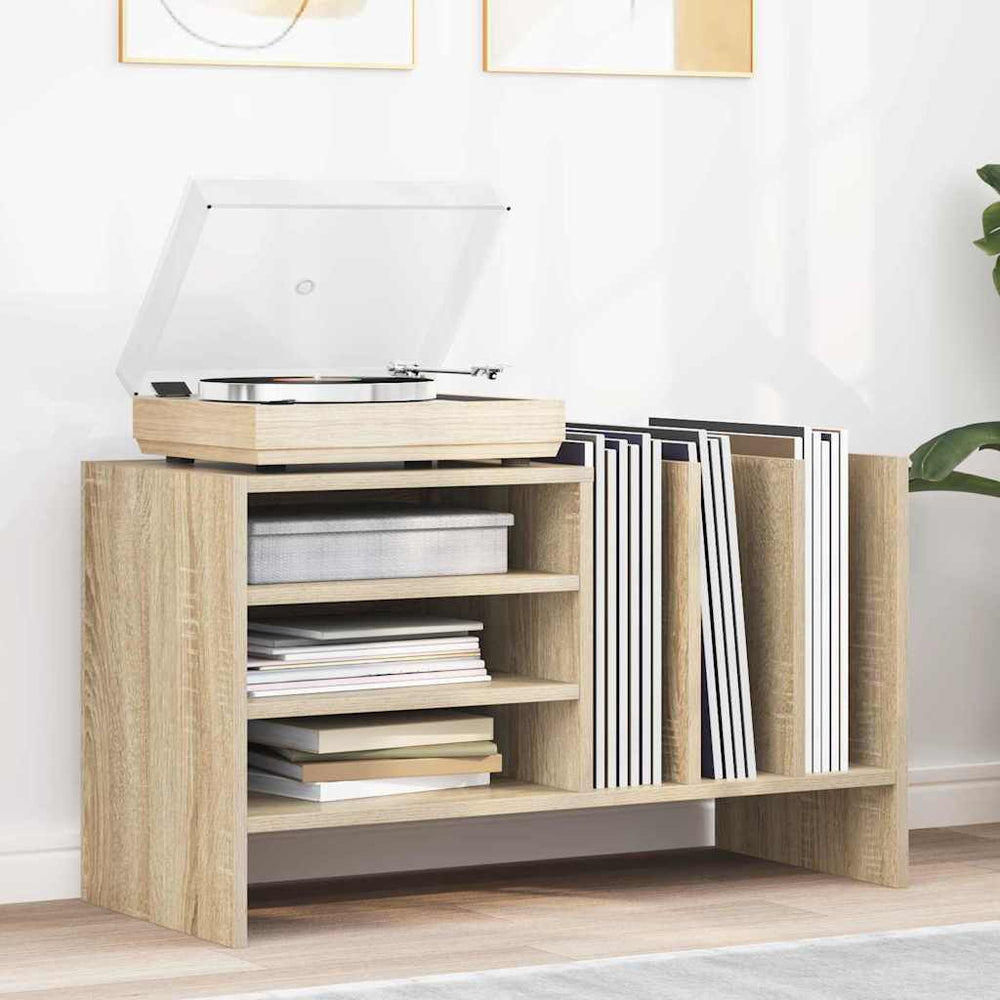 Schallplattenschrank Sonoma Eiche mit Regal