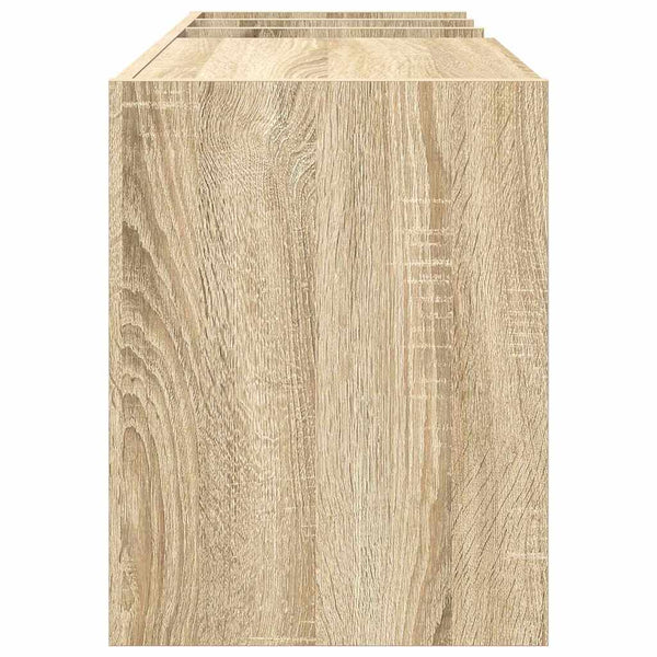 Schallplattenschrank Sonoma Eiche mit Regal