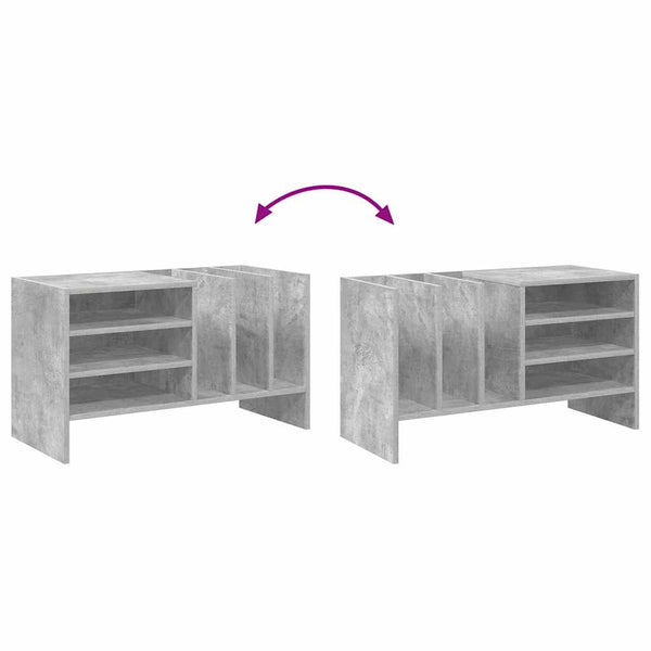 Schallplattenschrank Beton Grau