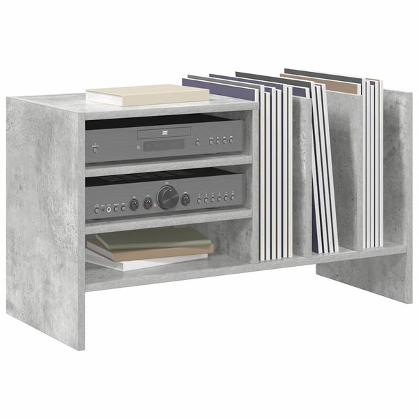 Schallplattenschrank Beton Grau