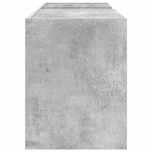 Schallplattenschrank Beton Grau