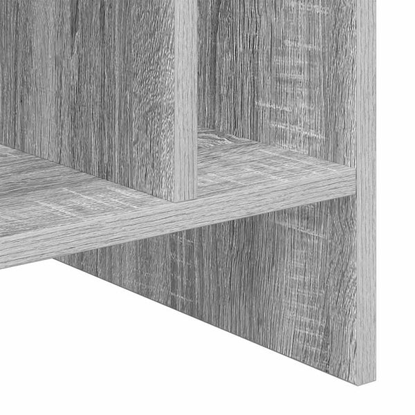 Schallplattenschrank Grau Sonoma mit Regal