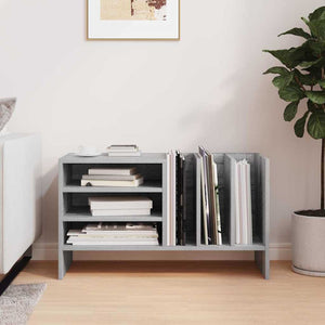 Schallplattenschrank Grau Sonoma mit Regal