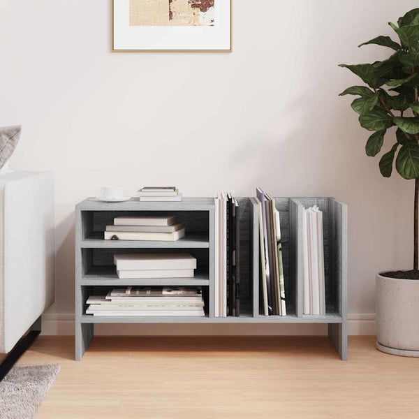 Schallplattenschrank Grau Sonoma mit Regal