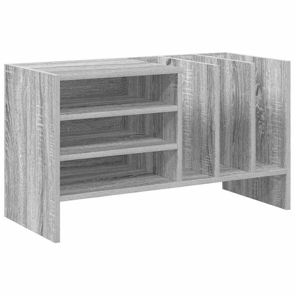 Schallplattenschrank Grau Sonoma mit Regal
