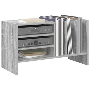 Schallplattenschrank Grau Sonoma mit Regal
