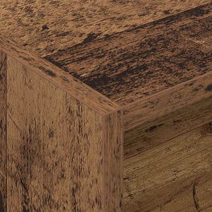 vidaXL Meuble pour disques vinyles en bois de récupération 78,5 x 35 x 45 cm bois d'ingénierie