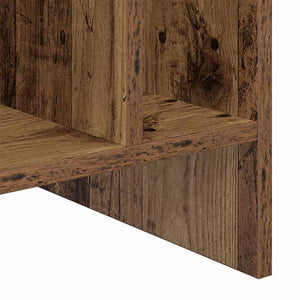 vidaXL Meuble pour disques vinyles en bois de récupération 78,5 x 35 x 45 cm bois d'ingénierie