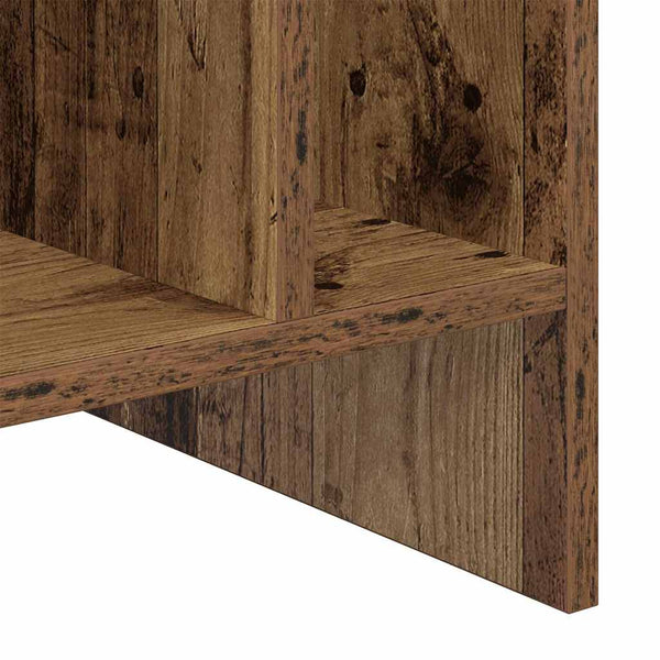 vidaXL Meuble pour disques vinyles en bois de récupération 78,5 x 35 x 45 cm bois d'ingénierie