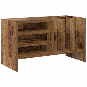 vidaXL Meuble pour disques vinyles en bois de récupération 78,5 x 35 x 45 cm bois d'ingénierie