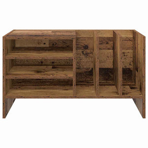 vidaXL Meuble pour disques vinyles en bois de récupération 78,5 x 35 x 45 cm bois d'ingénierie