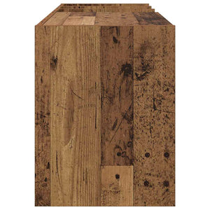 vidaXL Meuble pour disques vinyles en bois de récupération 78,5 x 35 x 45 cm bois d'ingénierie