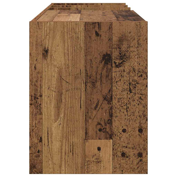 vidaXL Meuble pour disques vinyles en bois de récupération 78,5 x 35 x 45 cm bois d'ingénierie