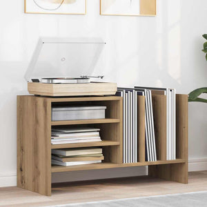 Meuble de rangement pour disques vinyles avec étagère vidaXL chêne Artisan 78,5 x 35 x 45 cm