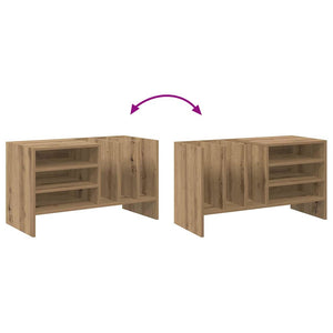Meuble de rangement pour disques vinyles avec étagère vidaXL chêne Artisan 78,5 x 35 x 45 cm