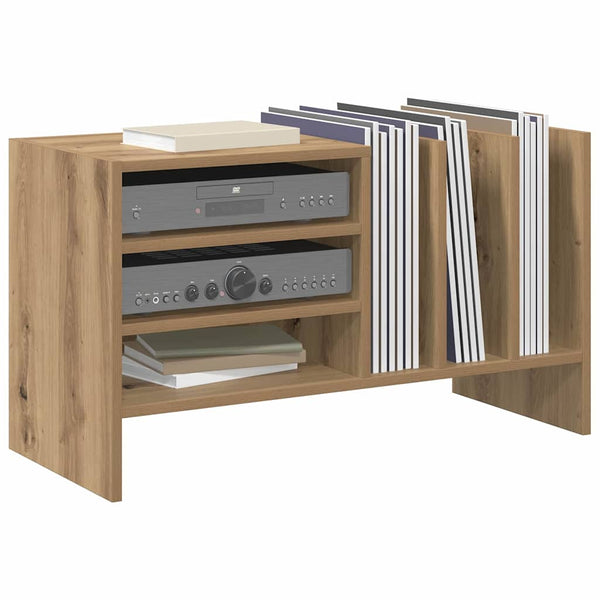 Meuble de rangement pour disques vinyles avec étagère vidaXL chêne Artisan 78,5 x 35 x 45 cm