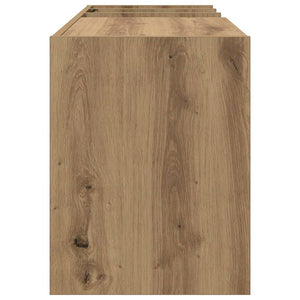 Meuble de rangement pour disques vinyles avec étagère vidaXL chêne Artisan 78,5 x 35 x 45 cm
