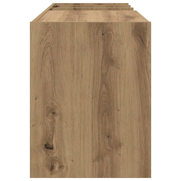 Meuble de rangement pour disques vinyles avec étagère vidaXL chêne Artisan 78,5 x 35 x 45 cm