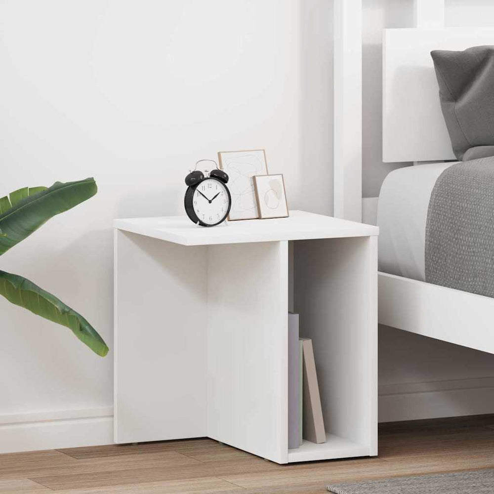 Weiße Beistelltische, 2er Set