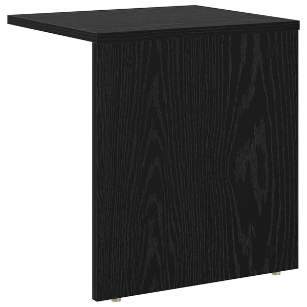vidaXL Table d'appoint noir aspect chêne 37 x 32 x 40 cm