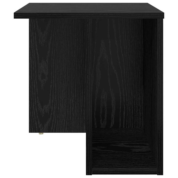 vidaXL Table d'appoint noir aspect chêne 37 x 32 x 40 cm