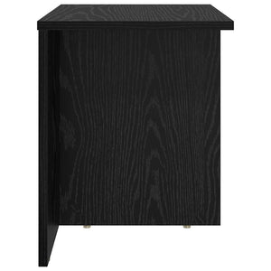 vidaXL Table d'appoint noir aspect chêne 37 x 32 x 40 cm