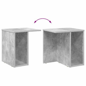 Beistelltisch 2er-Set Beton Grau