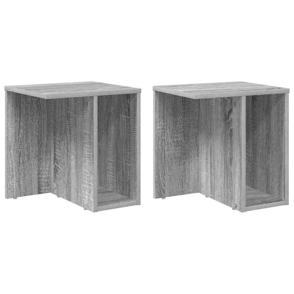 Beistelltisch 2er-Set Grau Sonoma