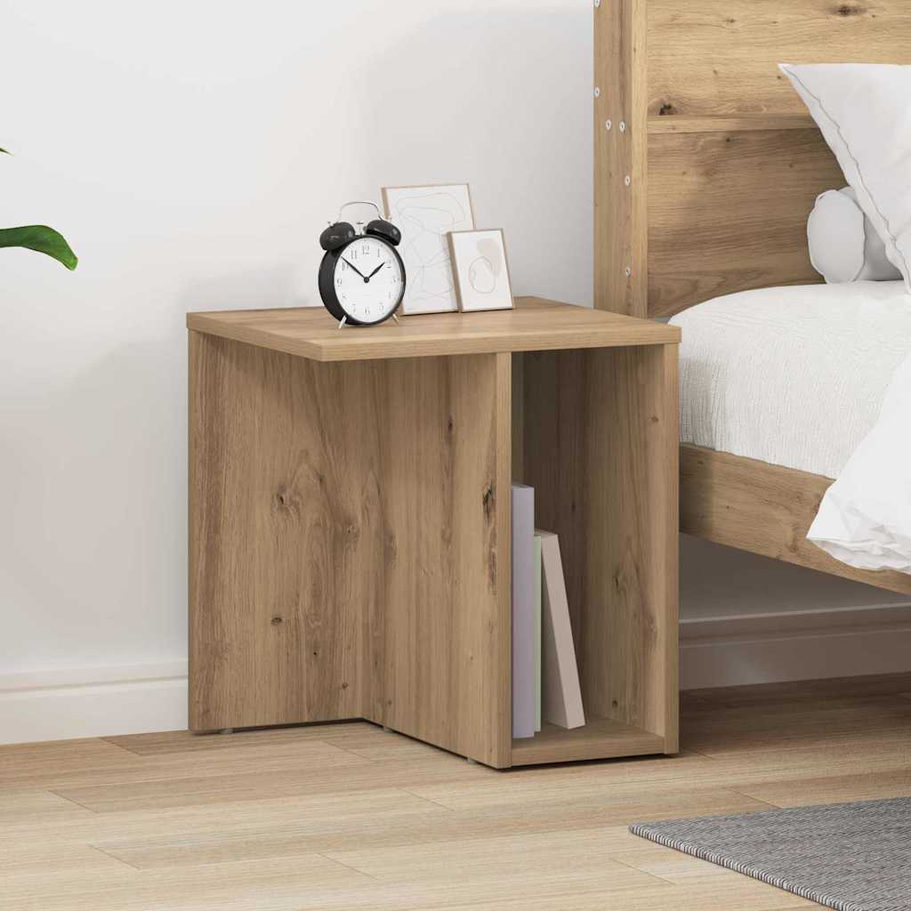 vidaXL Table d'appoint Chêne Artisan 37 x 32 x 40 cm Bois d'ingénierie