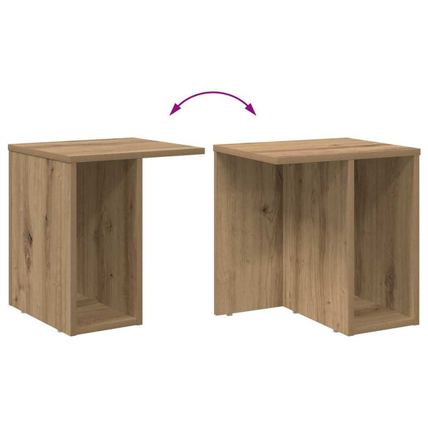 vidaXL Table d'appoint Chêne Artisan 37 x 32 x 40 cm Bois d'ingénierie