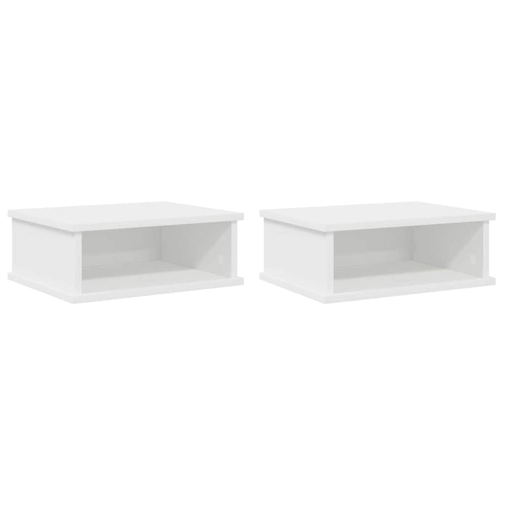 vidaXL Nightstand 2 pcs White 40 x 31 x 15 cm Engineered Wood