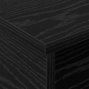 vidaXL Table de chevet Noir aspect chêne 40 x 31 x 15 cm Bois d'ingénierie