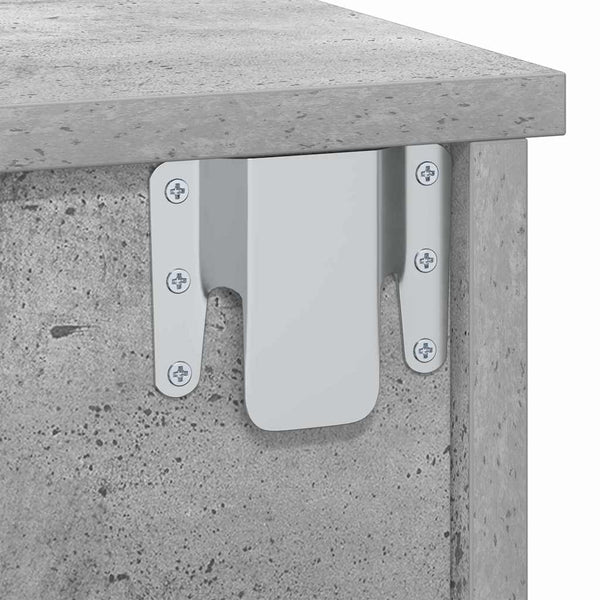 Beton Grau Nachttisch 40x31 cm