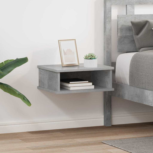 Nachttisch 2er Set Beton Grau