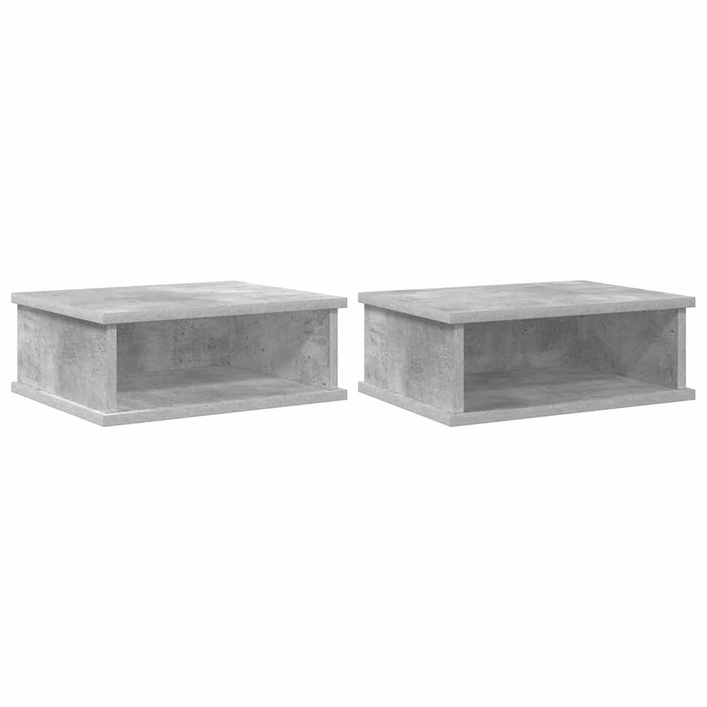 Nachttisch 2er Set Beton Grau