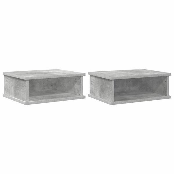 Nachttisch 2er Set Beton Grau