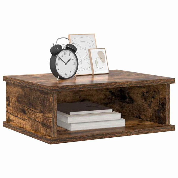 vidaXL Table de chevet chêne fumé 40 x 31 x 15 cm Bois d'ingénierie