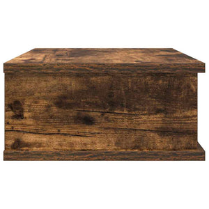 vidaXL Table de chevet chêne fumé 40 x 31 x 15 cm Bois d'ingénierie