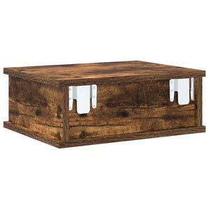 vidaXL Tables de chevet 2 pcs Chêne fumé 40 x 31 x 15 cm