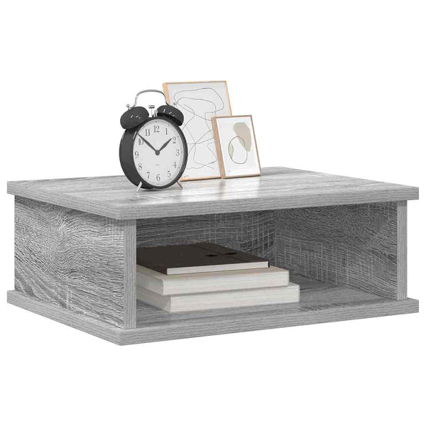 Grauer Nachttisch Sonoma, 40 cm