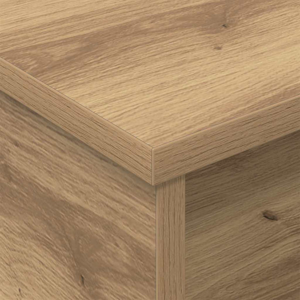 vidaXL Table de chevet 2 pcs Chêne artisan 40 x 31 x 15 cm Bois d'ingénierie