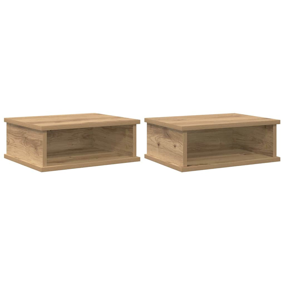 vidaXL Bedside Cabinet 2 pcs Artisan Oak 40 x 31 x 15 cm Engineered Wood